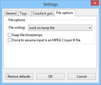 wxMP3gain screenshot 6