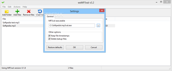 wxMP3val screenshot 3