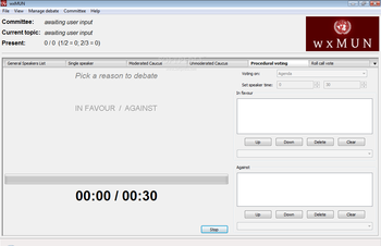 wxMUN screenshot 2