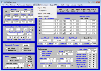 WXSIM screenshot 4