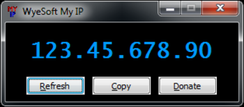 WyeSoft My IP screenshot