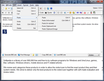 WYSIWYG BBCode Editor screenshot 4