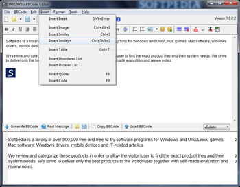 WYSIWYG BBCode Editor screenshot 5