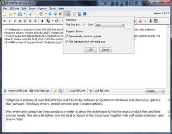 WYSIWYG BBCode Editor screenshot 8