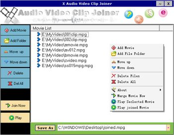 X Audio Video Joiner screenshot