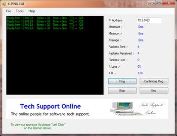 X-Ping.CGI screenshot