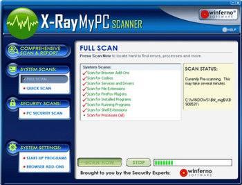 X-Ray MyPC screenshot