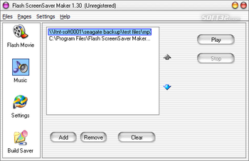 x software Flash ScreenSaver Maker screenshot 2