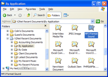 X2Net Recent Documents screenshot