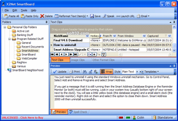 X2Net SmartBoard screenshot