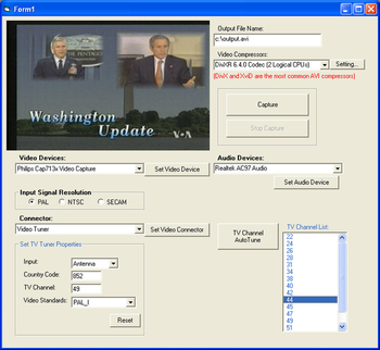 X360 Video Capture ActiveX Control screenshot 2