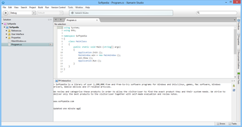 Xamarin Studio screenshot