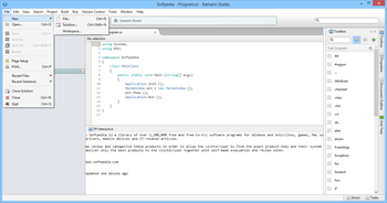 Xamarin Studio screenshot 2