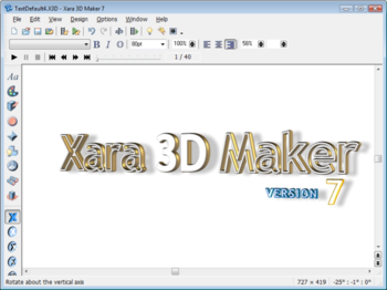 Xara 3D screenshot