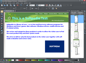 Xara Web Designer Premium screenshot