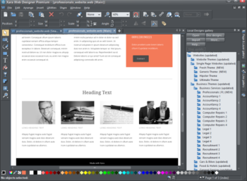 Xara Web Designer Premium screenshot 2