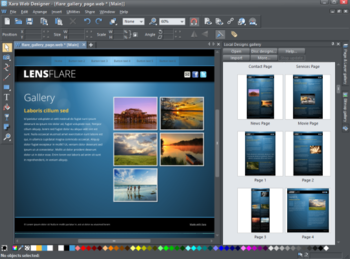 Xara Web Designer screenshot