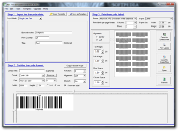 XBL Barcode Generator screenshot