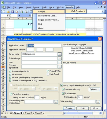 XCell Compiler screenshot 2