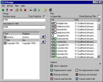 Xchange screenshot