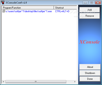 XConsole screenshot 2