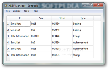 XDBF Manager screenshot