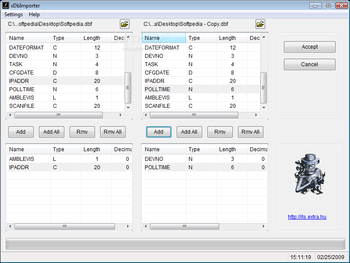 xDbImporter screenshot