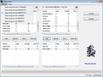 xDbImporter screenshot 2