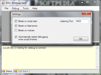 XDebugClient screenshot