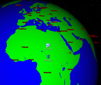 Xearth screenshot