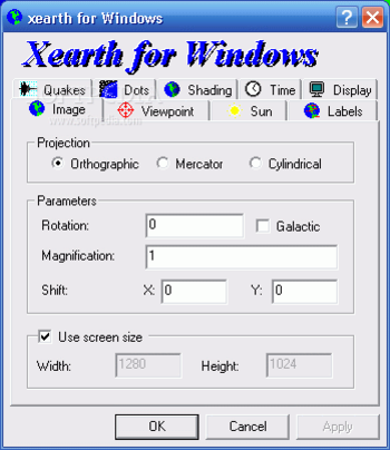 Xearth screenshot 2
