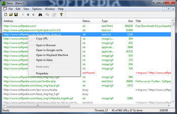 Xenu Link Sleuth screenshot 3