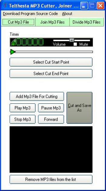 Xes MP3 Cutter and Joiner screenshot