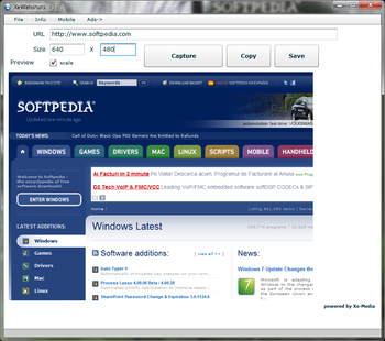 XeWebshots screenshot