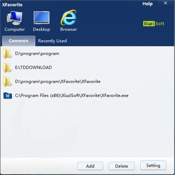 XFavorite screenshot