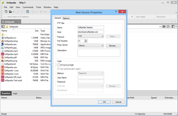 Xftp screenshot 2