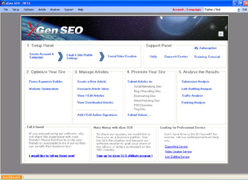 XGen SEO Software screenshot