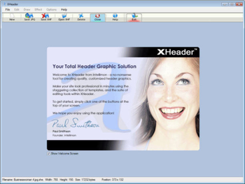 XHeader screenshot