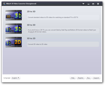 Xilisoft 3D Video Converter screenshot