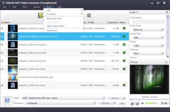Xilisoft 3GP Video Converter screenshot 3