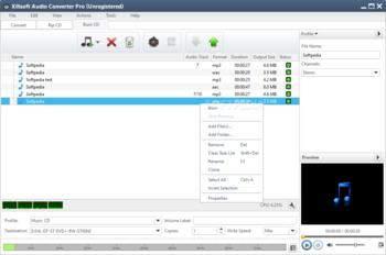 Xilisoft Audio Converter Pro screenshot 3