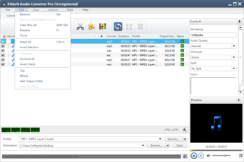 Xilisoft Audio Converter Pro screenshot 4