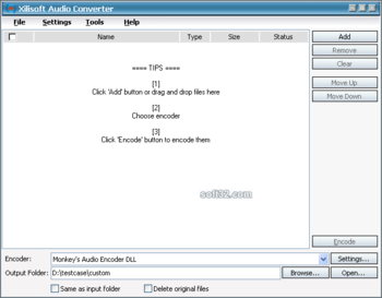 Xilisoft Audio Converter screenshot 2