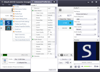 Xilisoft AVCHD Converter screenshot 3