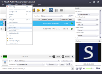 Xilisoft AVCHD Converter screenshot 5
