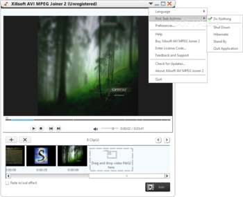 Xilisoft AVI MPEG Joiner screenshot 2