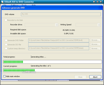 Xilisoft AVI to DVD Converter screenshot 6