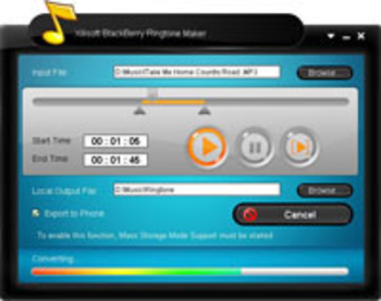 Xilisoft Blackberry Ringtone Maker screenshot 2