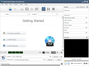 Xilisoft Blu Ray Ripper screenshot