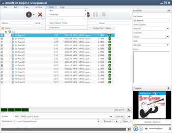 Xilisoft CD Ripper screenshot 5